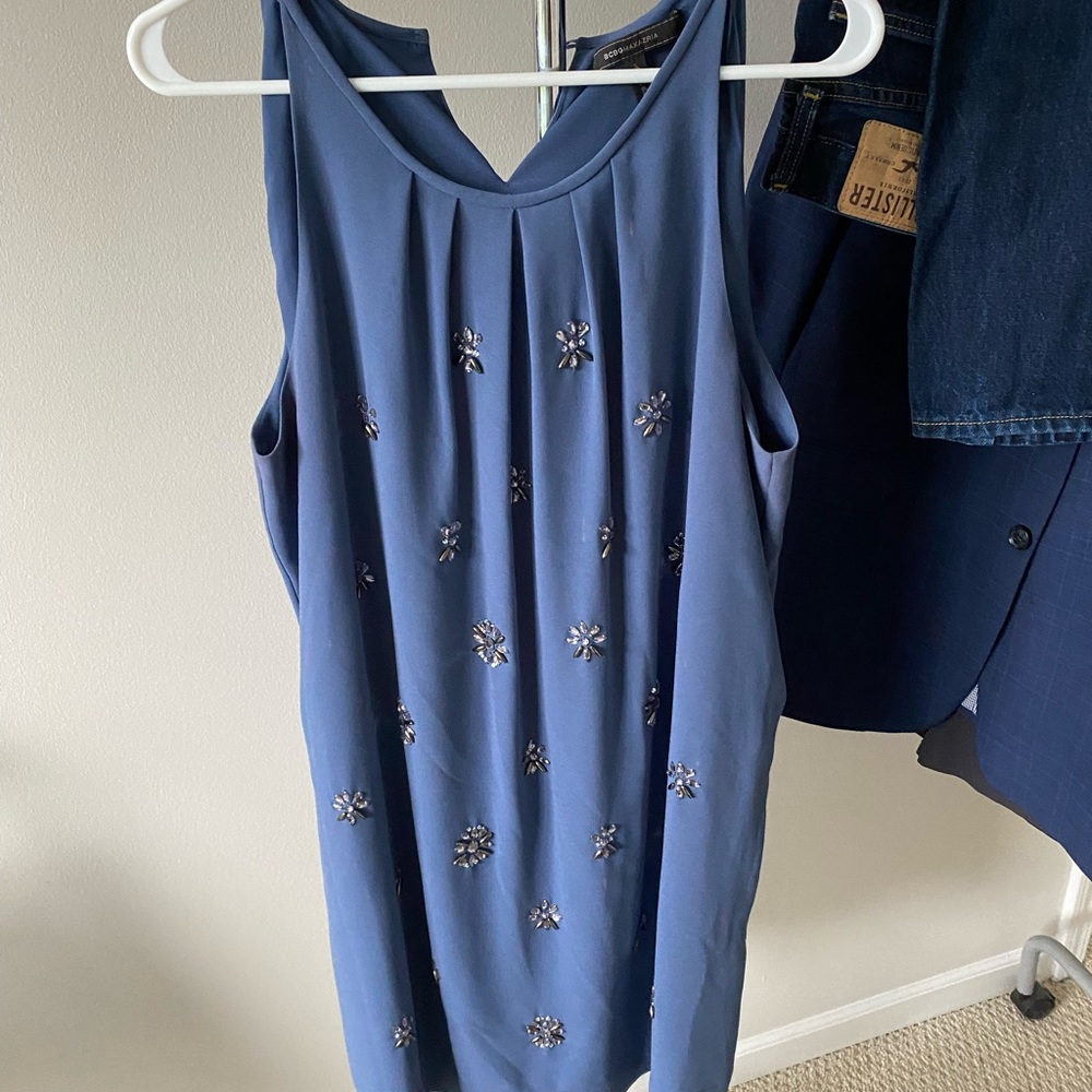 BCBGMAXAZRIA Navy Dress - Picture 2 of 3